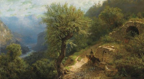 Horseman In The Caucasus by Lev Feliksovich Lagorio