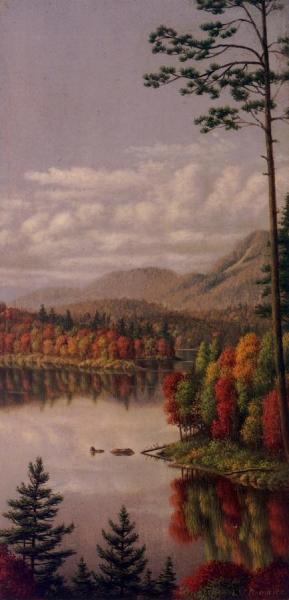 Levi Wells Prentice Adirondack Scene
