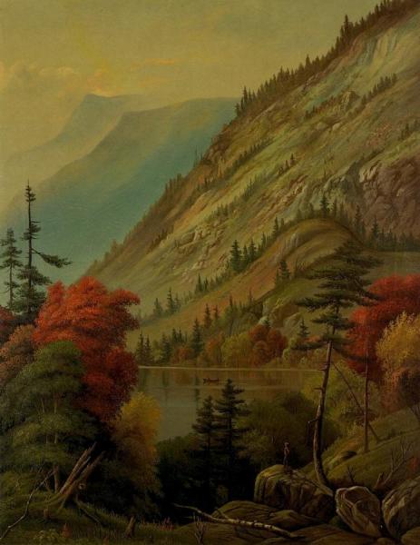 Adirondack Scene by Levi Wells Prentice