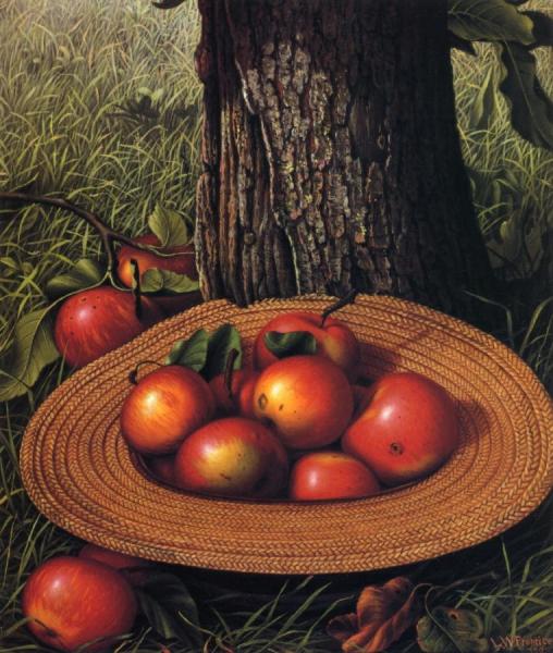 Apples, Hat And Tree by Levi Wells Prentice