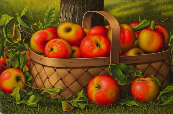 Apples In A Basket by Levi Wells Prentice