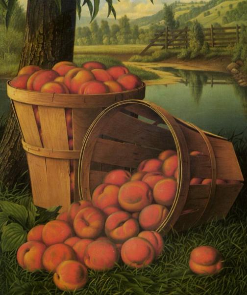 Levi Wells Prentice Basket Of Peaches