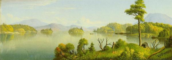 Big Tupper Lake, Mt. Morris In The Distance by Levi Wells Prentice