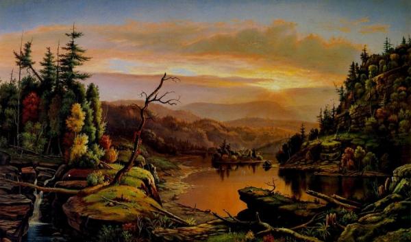 River Valley Landscape by Levi Wells Prentice