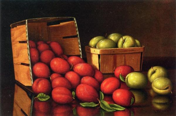 Still Life With Plums by Levi Wells Prentice