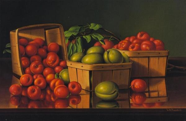 Still Life With Plums by Levi Wells Prentice