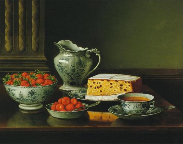 Levi Wells Prentice Still Life With Strawberries
