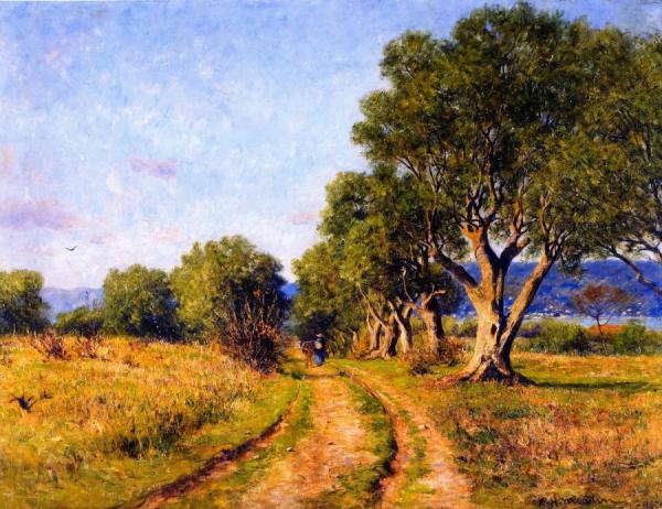 Olive Trees, Mediterranean Coast by Lewis Henry Meakin