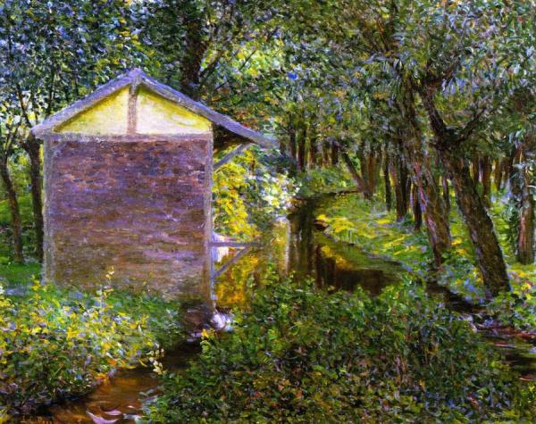 Brook And Wash-house, Giverny by Lilla Cabot Perry