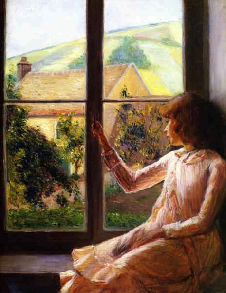Child In Window by Lilla Cabot Perry