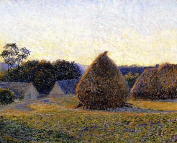 Haystacks, Giverny by Lilla Cabot Perry