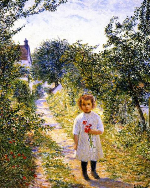 Lilla Cabot Perry Little Girl N A Lane, Giverny
