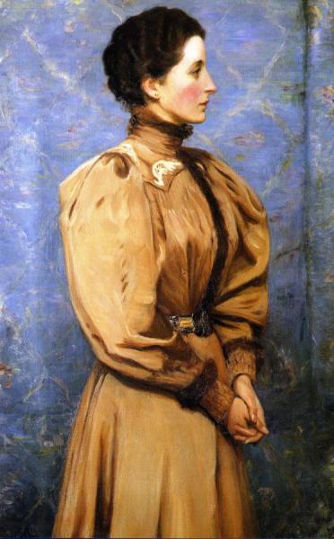 Portrait Of The Baroness Von R. by Lilla Cabot Perry
