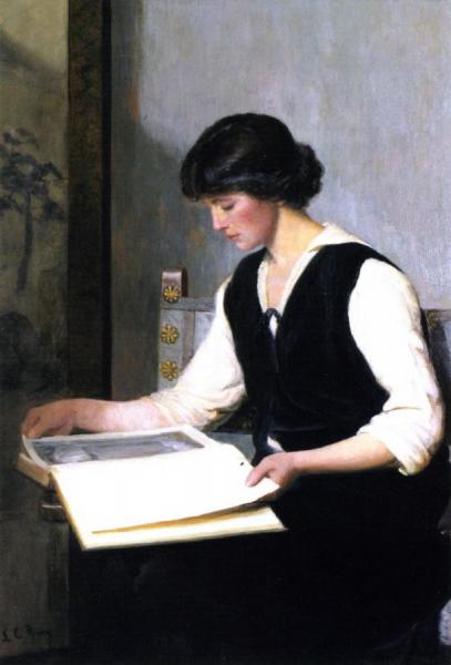 Reading by Lilla Cabot Perry