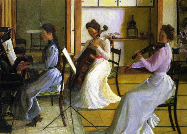 The Trio, Tokyo, Japan by Lilla Cabot Perry