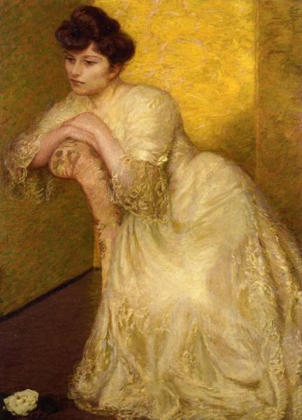 The Yellow Screen by Lilla Cabot Perry