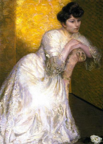 The Yellow Screen by Lilla Cabot Perry