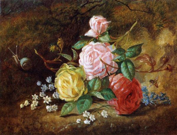 American Roses by Lilly Martin Spencer
