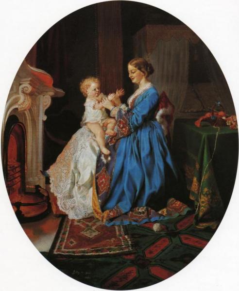 Patty-cake by Lilly Martin Spencer