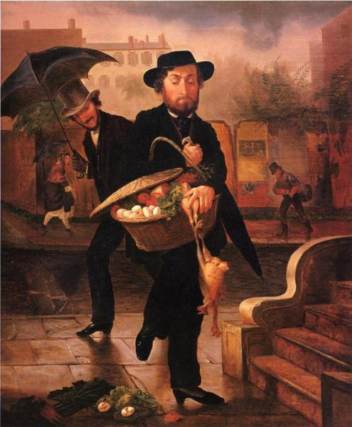 The Young Husband, First Marketing by Lilly Martin Spencer Oil Painting Reproductions