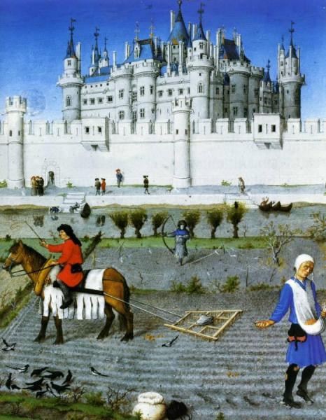 1415 Passage De La Herse, Tres Riches Heures Du Duc De Berry Par Les Freres De Limbourg, Bourges, Ch by Limbourg Brothers