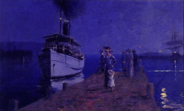 Boat In Lerici by Llewelyn Lloyd Oil Painting Reproductions