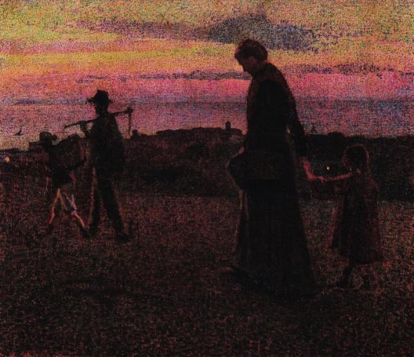 Returning From The Fields by Llewelyn Lloyd