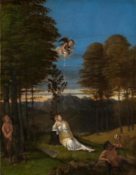 Allegory Of Chastity by Lorenzo Lotto