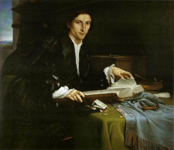 Lorenzo Lotto Gentleman In His Study