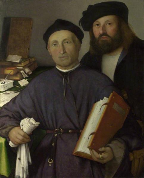 The Physician Giovanni Agostino Della Torre And His Son, Niccolo by Lorenzo Lotto Oil Painting Reproductions