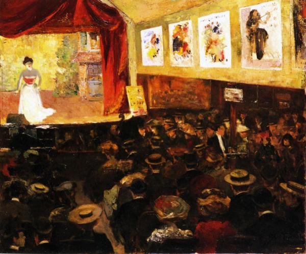 The Cafe-concert by Louis Abel-truchet
