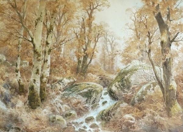 Forestry Landscape by Louis Auguste Lapito