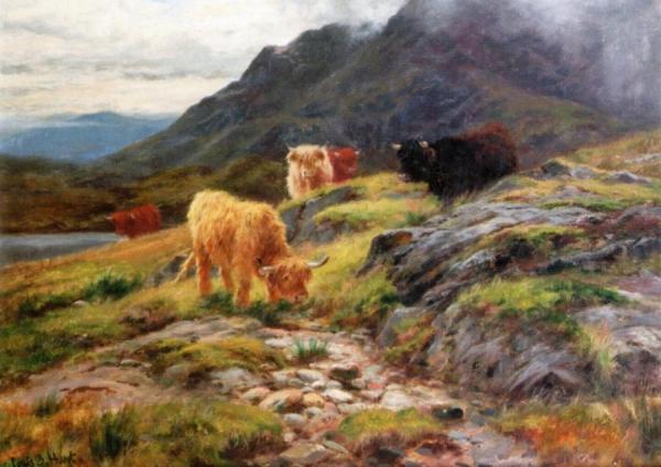 Byscuir-na-gillean, Skye by Louis Bosworth Hurt Oil Painting Reproductions