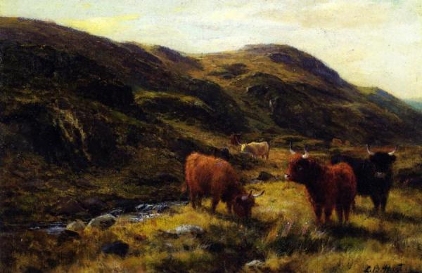 Highland Cattle by Louis Bosworth Hurt