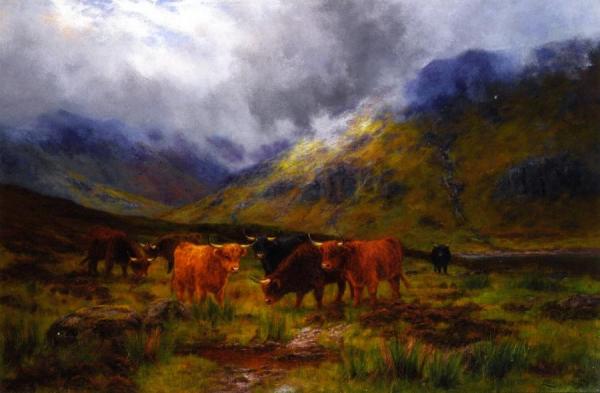 Morning Mists Glen Tilt by Louis Bosworth Hurt