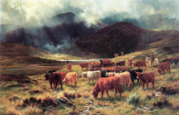 Near Loch Etive by Louis Bosworth Hurt
