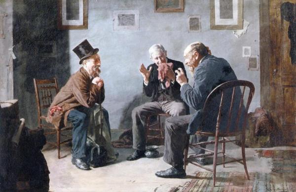The Director's Meeting by Louis C. Moeller Oil Painting Reproductions