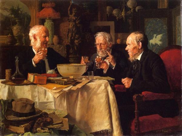 The Toast by Louis C. Moeller Oil Painting Reproductions