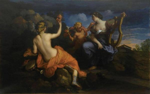 Thalia And Eratro, Muses Of Comedy by Louis De Boullogne The Younger Oil Painting Reproductions