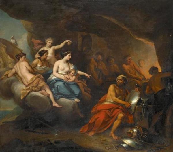 Venus Asking Arms For Aenas by Louis De Boullogne The Younger