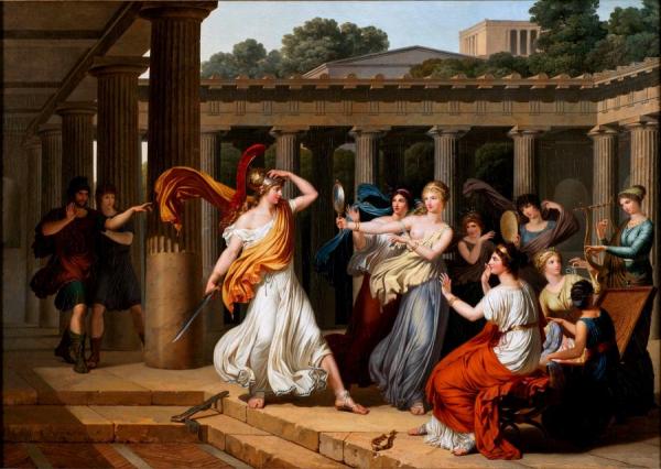 Odysseus Recognises Achilles Amongst The Daughters Of Lycomedes by Louis Gauffier Oil Painting Reproductions