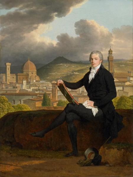 Portrait Of Dr. Thomas Penrose (1769-1851), 1798 by Louis Gauffier Oil Painting Reproductions