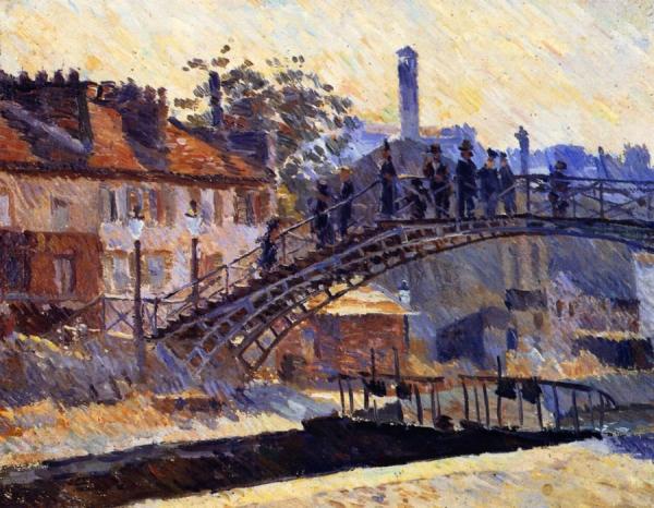 Canal Saint-martin by Louis Hayet