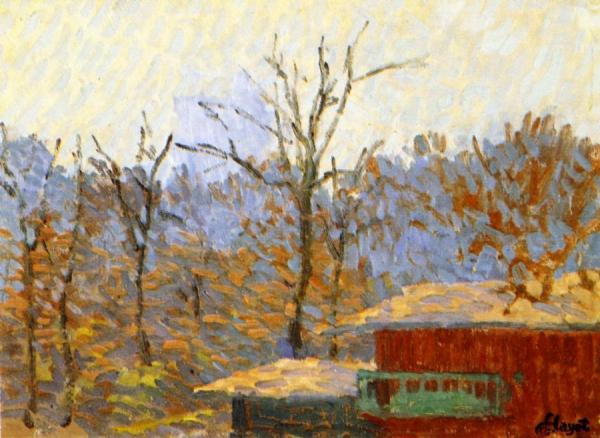 Landscape With Cabin by Louis Hayet