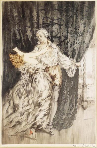 Casanova by Louis Icart Oil Painting Reproductions