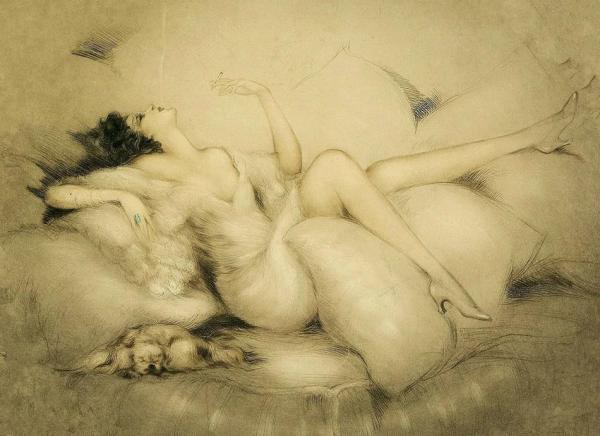 Cigarette Memories by Louis Icart