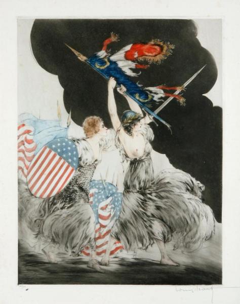 Courage My Legions by Louis Icart