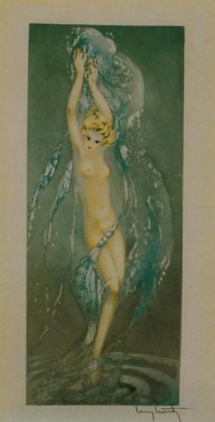 Fountain by Louis Icart Oil Painting Reproductions