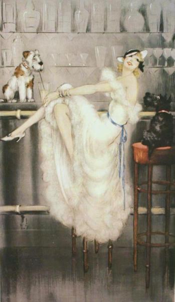 Gay Trio by Louis Icart