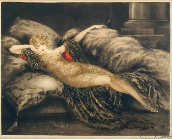 Golden Veil by Louis Icart